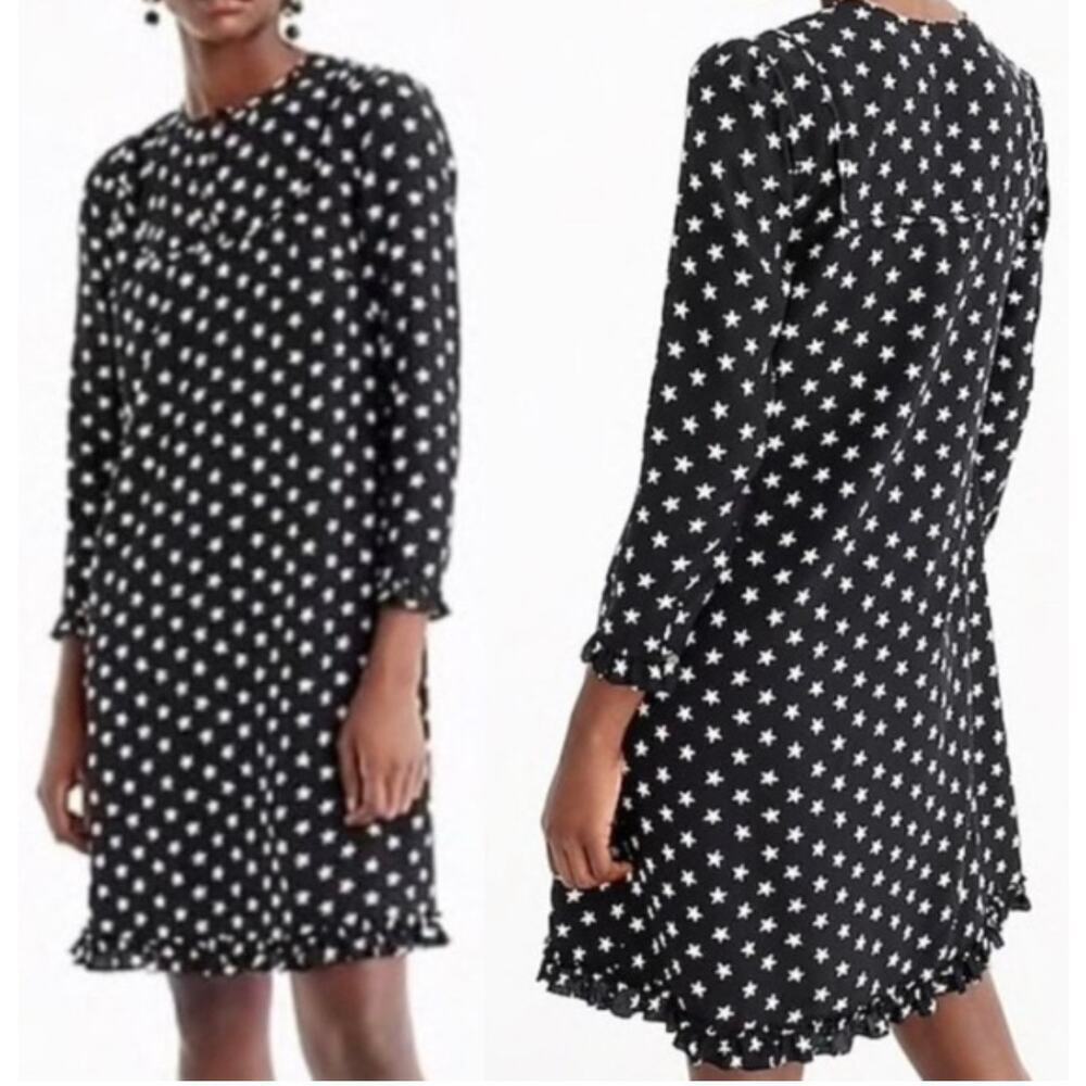 J. Crew Collection Star Knee Length Dress Lined Women's Size 8